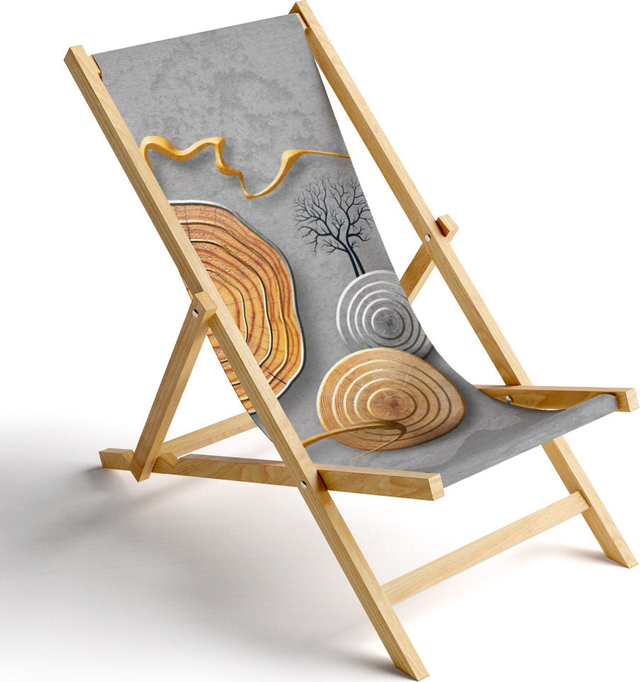 Displayhersteller Liegestuhl Künstlerische Baumringe 13-793-baumringe-silber-gold-p