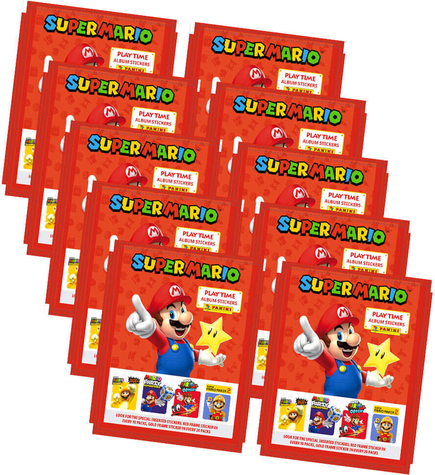 Panini Super Mario Sticker - Play Time (2023) - 10 Tüten Sammelsticker