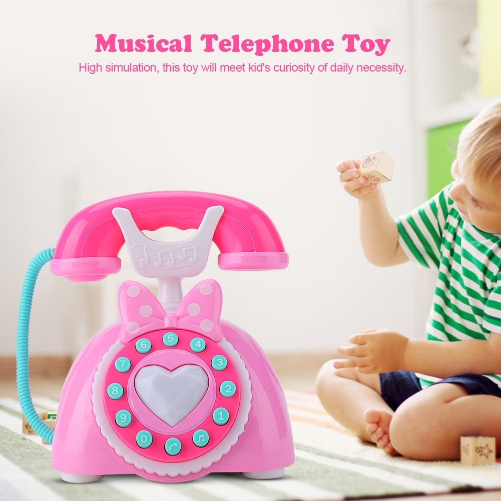 Cocosity Telefon Spielzeug,Lernspielzeug,Musikalisches Spielzeug,Kinder Mädchen Spielzeug,Baby Telefon Spielzeug,Musik Telefon Spielzeug