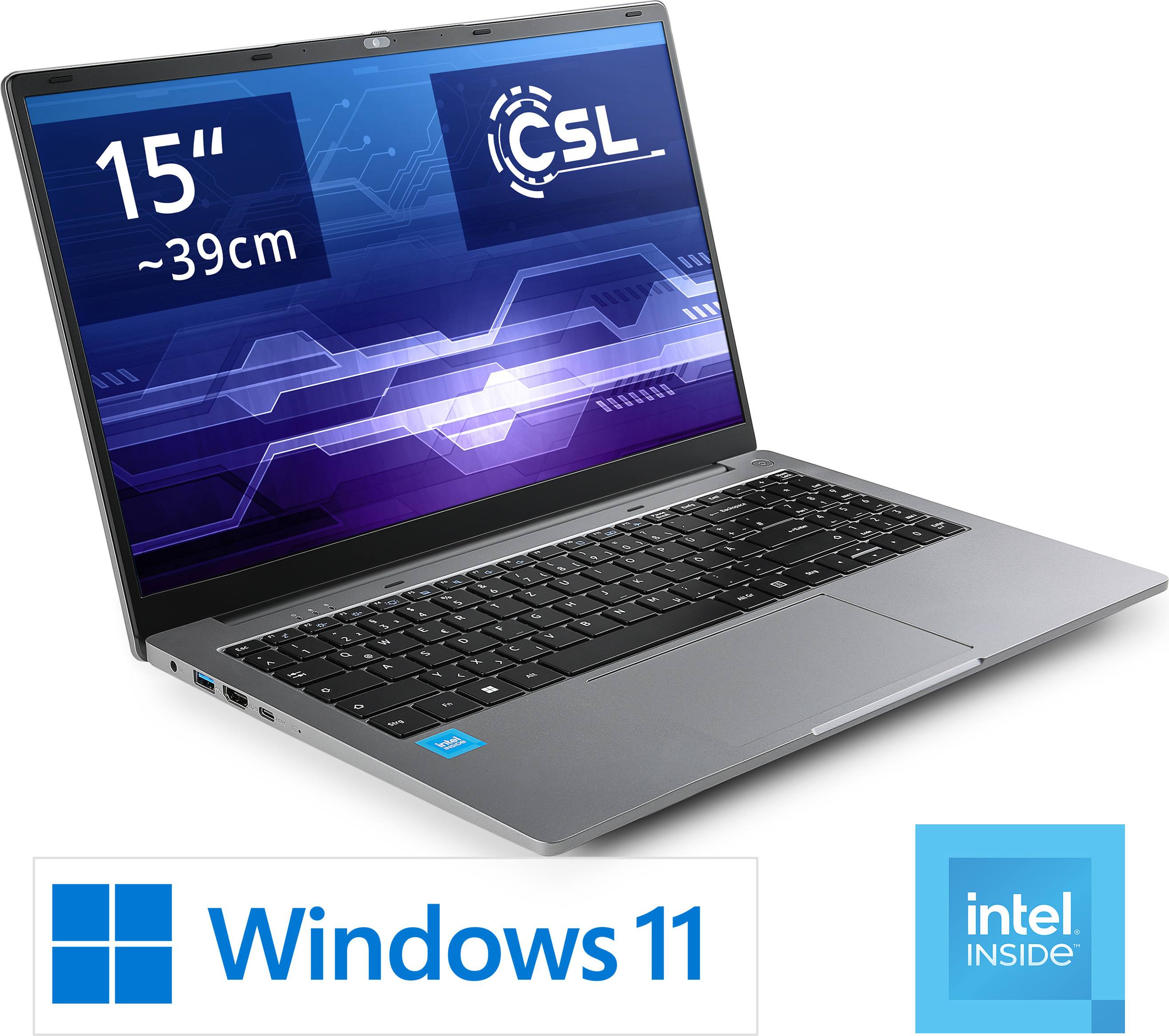 CSL-Computer Notebook CSL R'Evolve C15 v4 / 16GB / 2000GB / Windows 11 Home 92326