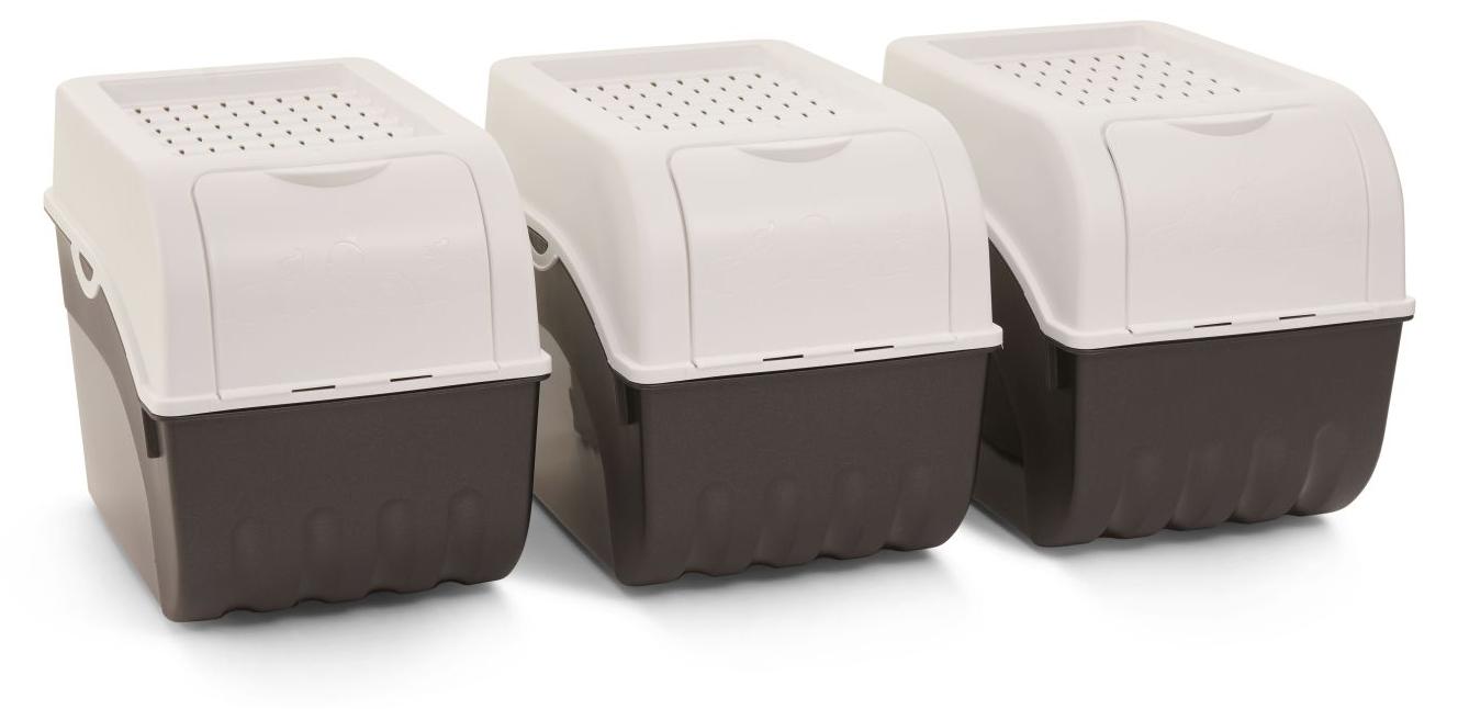 Novaliv 3x Groß 9l weiß Kartoffel Kartoffelbox Kartoffelkiste Kartoffellager Kartoffelkopf Kartoffelsack