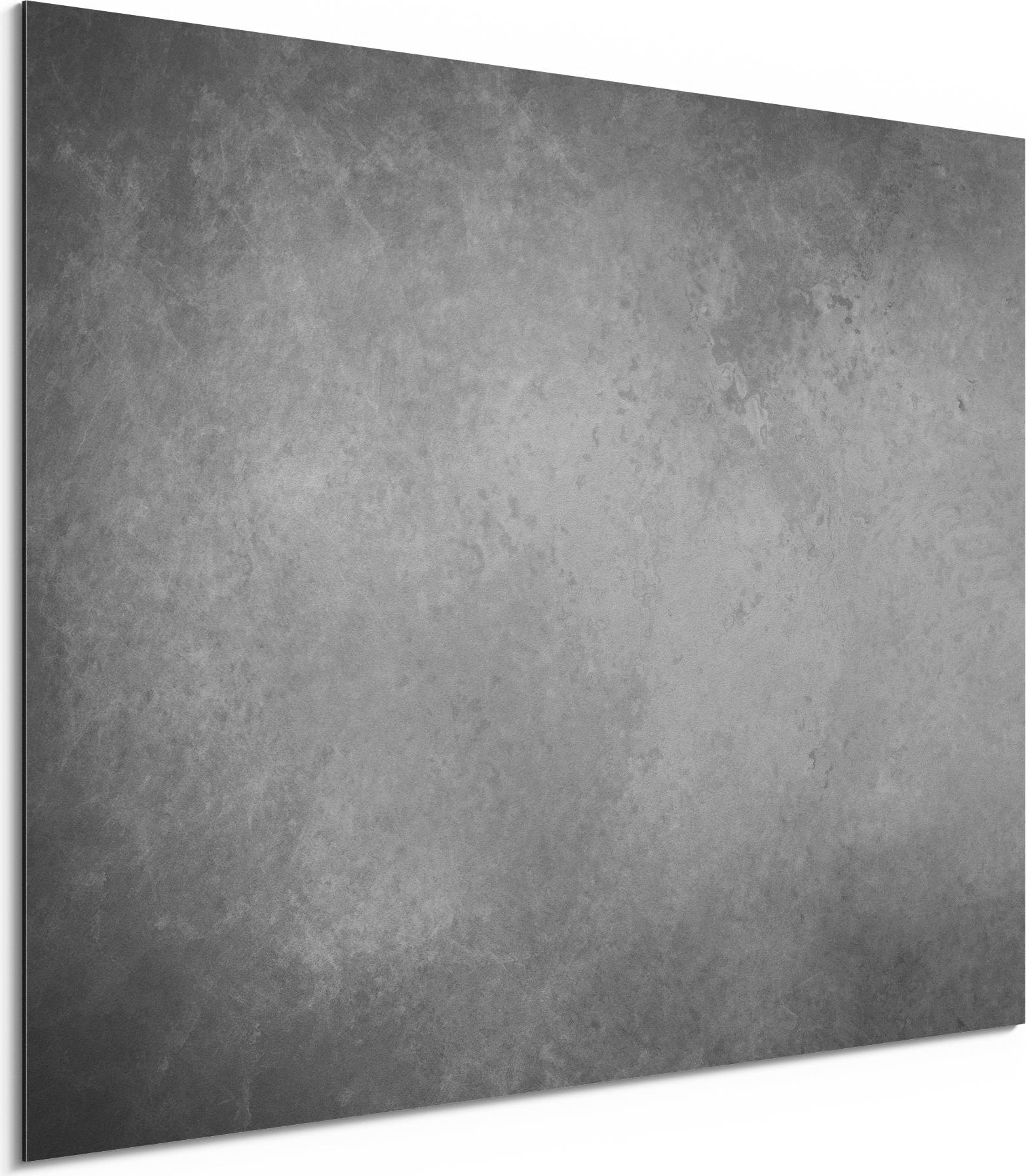 DEQORI Alu-Dibond Bild Weiß 40x30 cm 'Leere Schultafel' Wandbild Metall dünn Design AD-40-30-W-1951-UV
