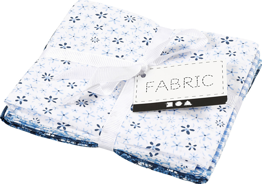 Creativ Company CC Patchworkstoff 45x55 cm Blau 4 Stück 441835