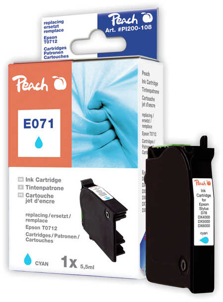 PEACH Epson Stylus E071, D78, cyan, T0712