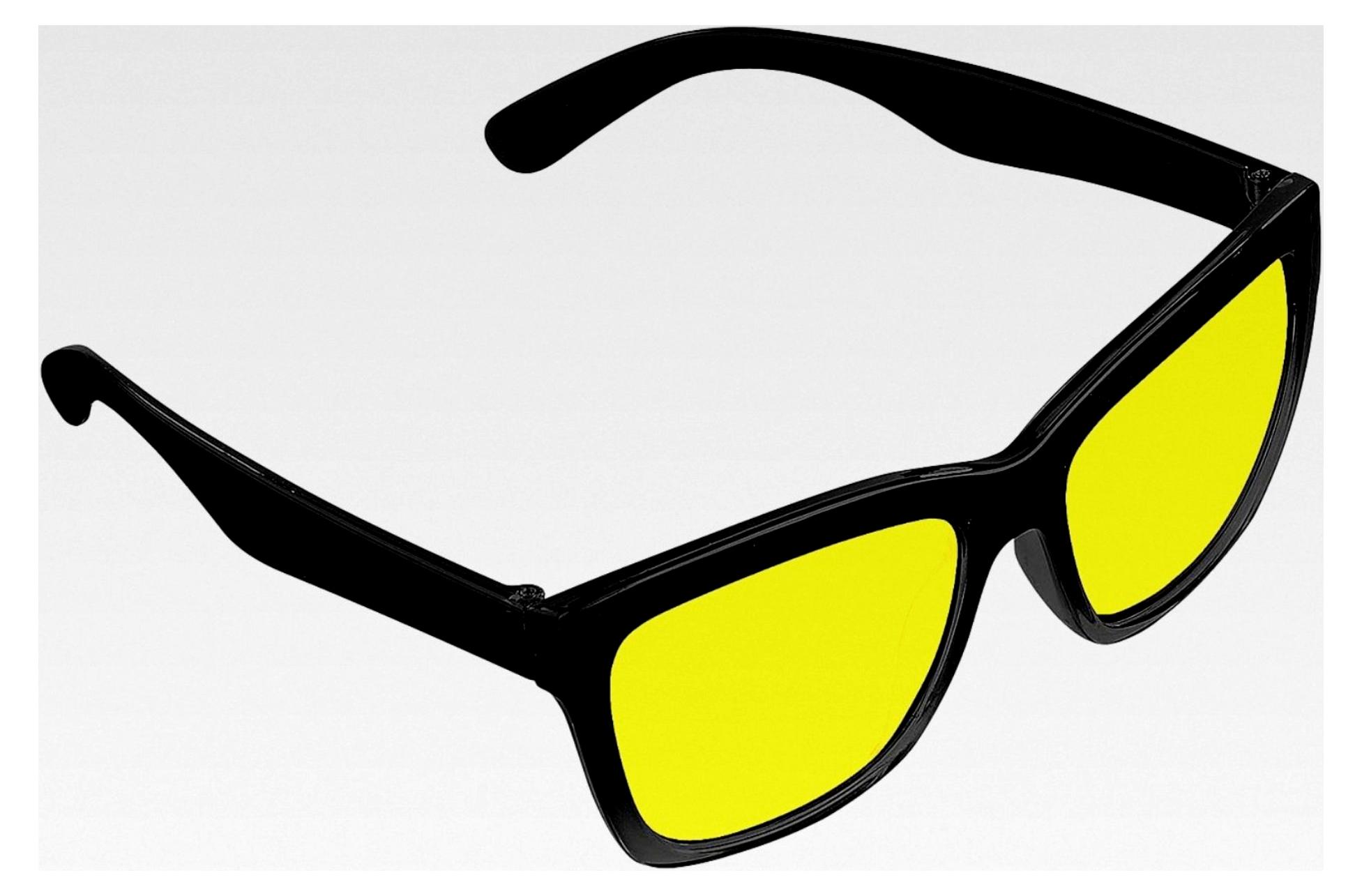 Markenlos Nachtsichtbrille für Autofahrer: Kontrastverstärkende Brille im Retro-Stil