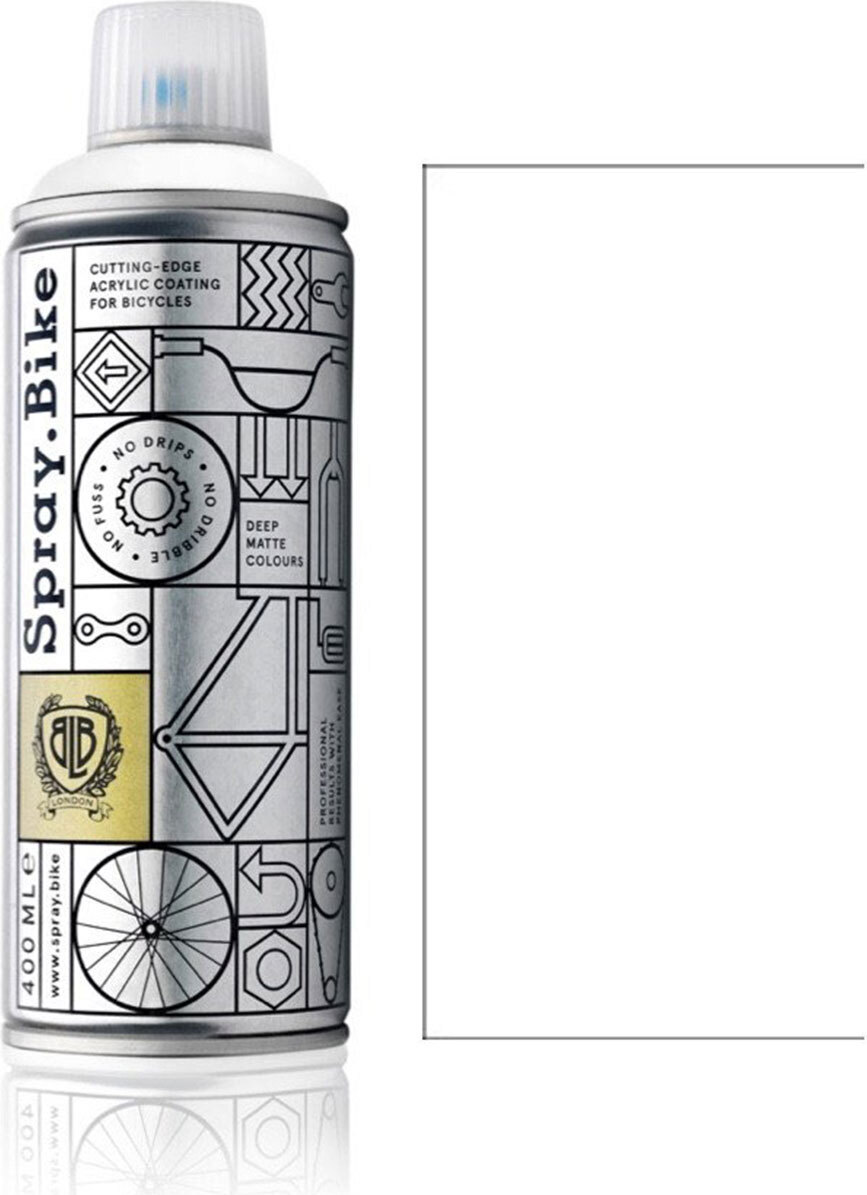 SPRAY.BIKE Fahrrad Lackspray Keine GRUNDIERUNG notwendig - Acryllack Spray 400 ml, Farbe:Whitechapel COSMOS-48101