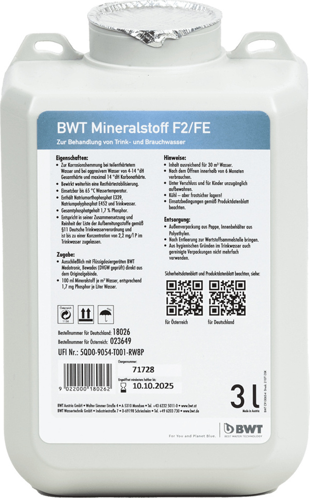 BWT Mineralstoff F2/FE 3 l
