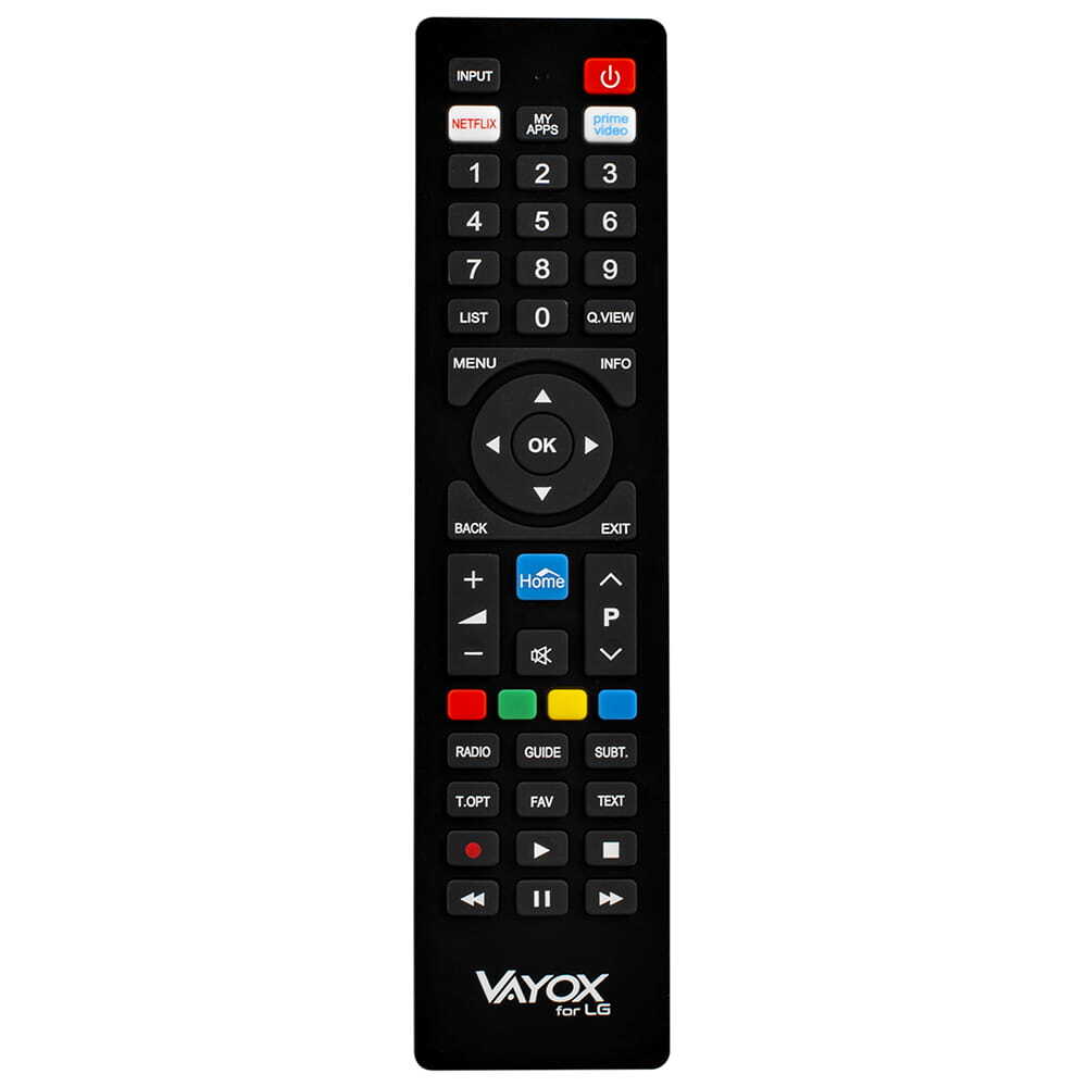Vayox Fernbedienung TV LG VA0144 | Spezielle Funktionen | Schwarz