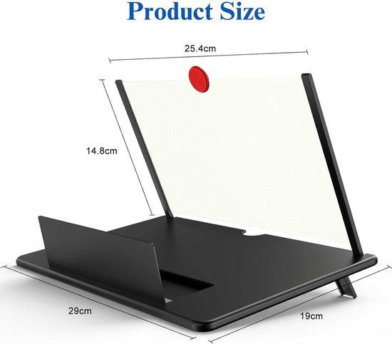 OEM Handy-Projector für 14 Zoll, 3D HD-Bildvergrößerer für Smartphones, für Filme, Videos und Spiele, faltbarer Handy-Halter mit Bildvergrößerer, für alle Smartphones (schwarz, 14 Zoll). 2026