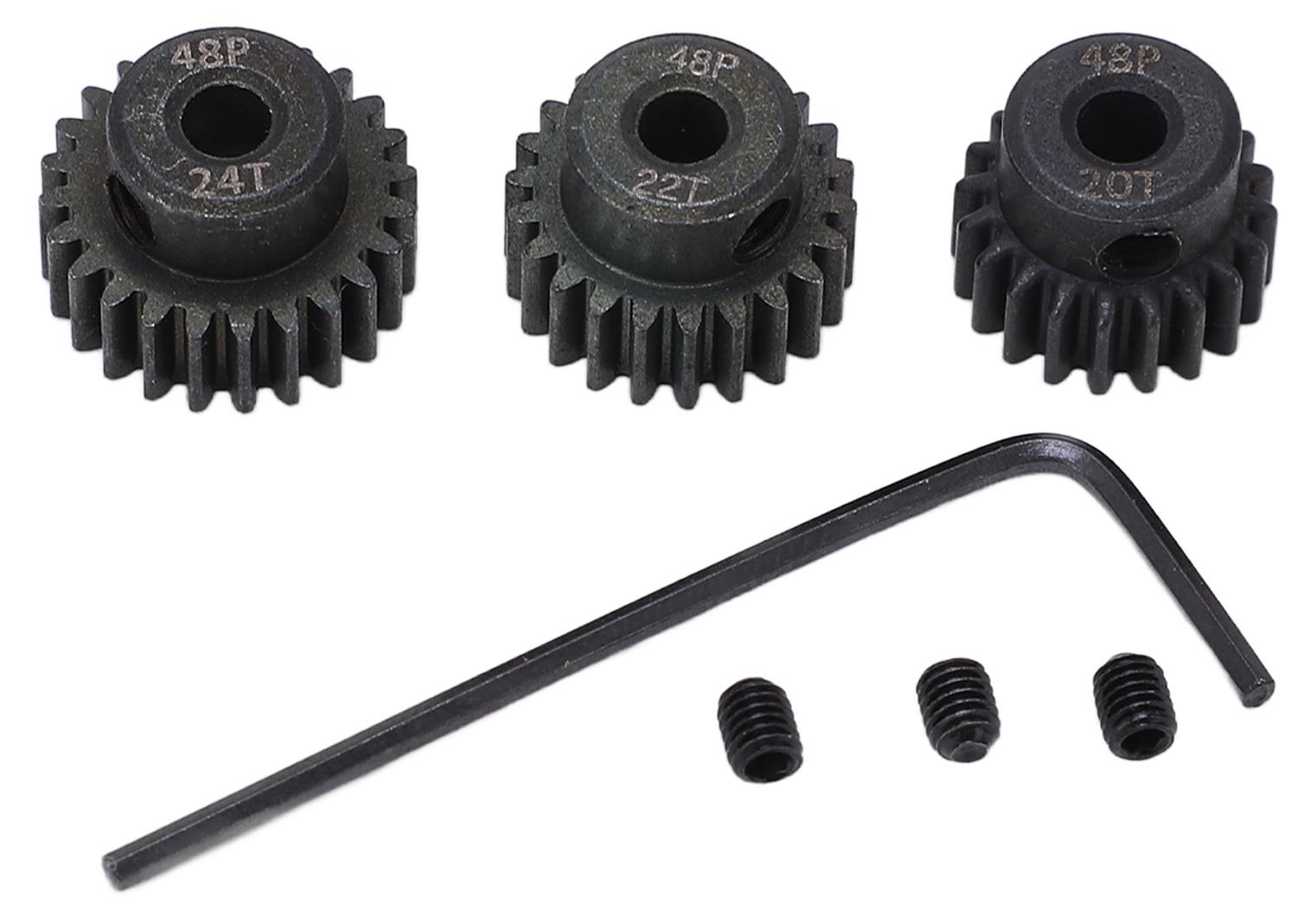 Gistuch 48P Ritzelsatz 20T 22T 24T 3,175 mm RC-Motor für 1/10 bürstenlose Bürste