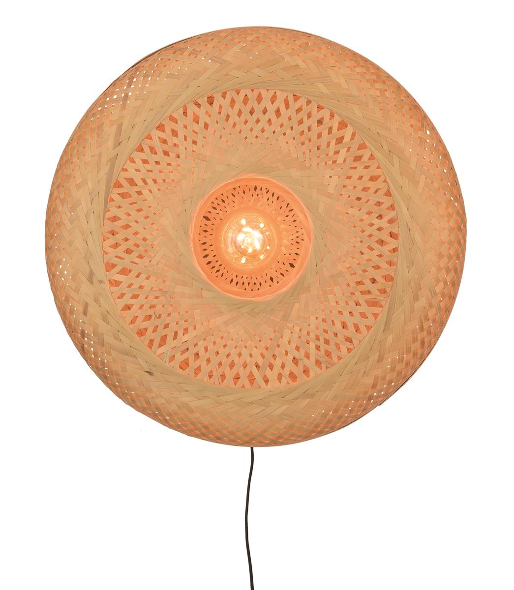 GOOD&MOJO - Wandlampe Palawan - Bambus - Ø60cm PALAWAN/W/6015/N