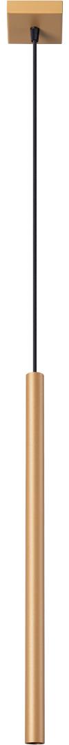 Pendelleuchten PASTELO 1 golden 1xG9 8W Stahl 115x8x3.5cm Sollux Lighting