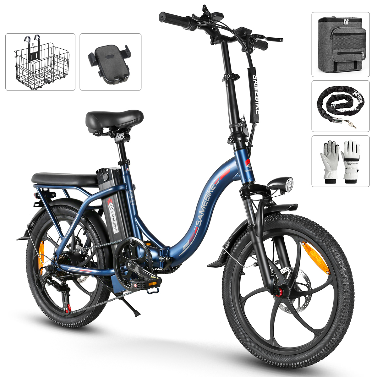 E Bike elektrický bicykel 20 "tukové pneumatiky e-bike skladací bicykel 36V / 12Ah batéria, terénny trekkingový horský bicykel s prevodmi Shimano 7, mestský e-bike muži dámy