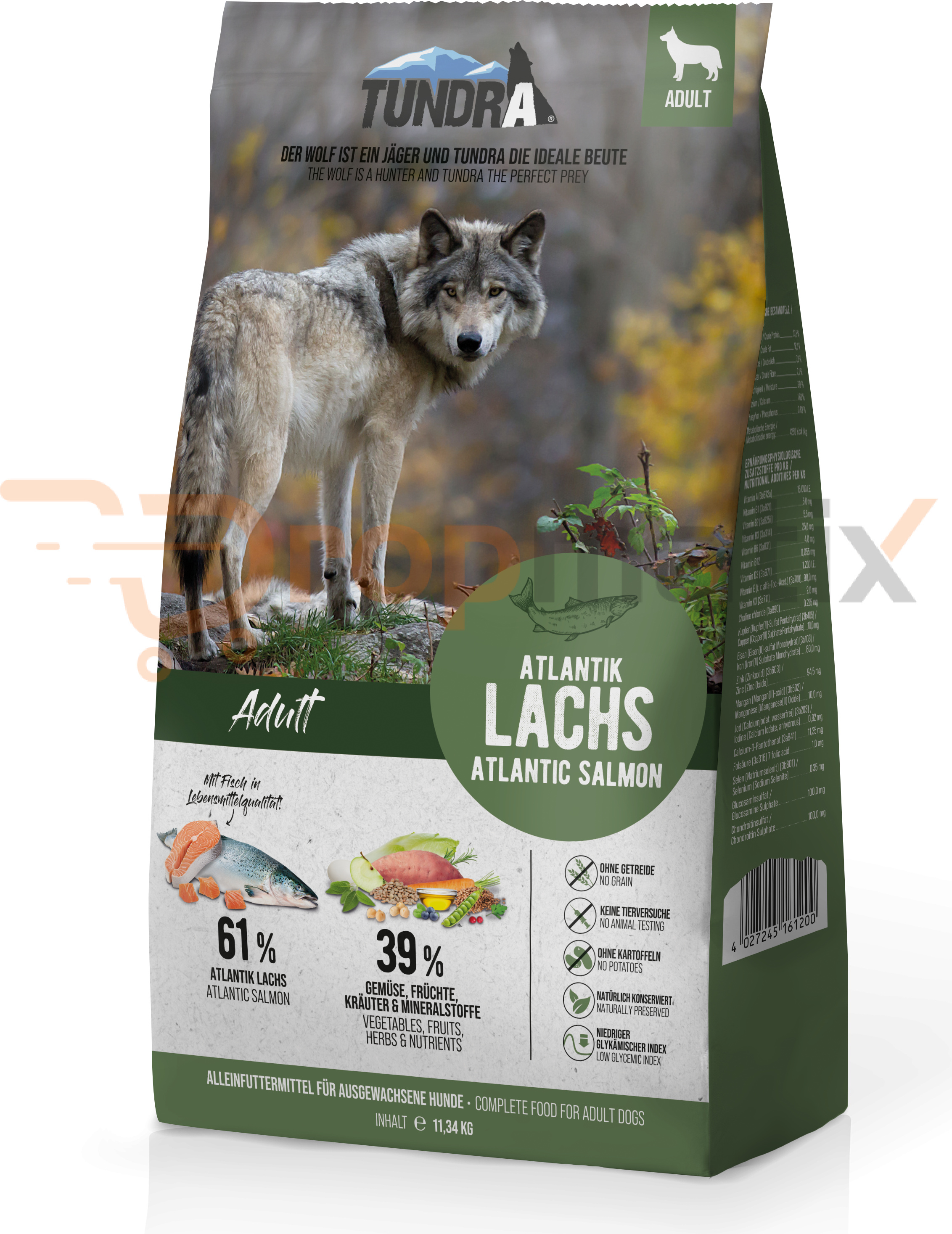 Tundra Lachs Hundetrockenfutter 11,34 kg