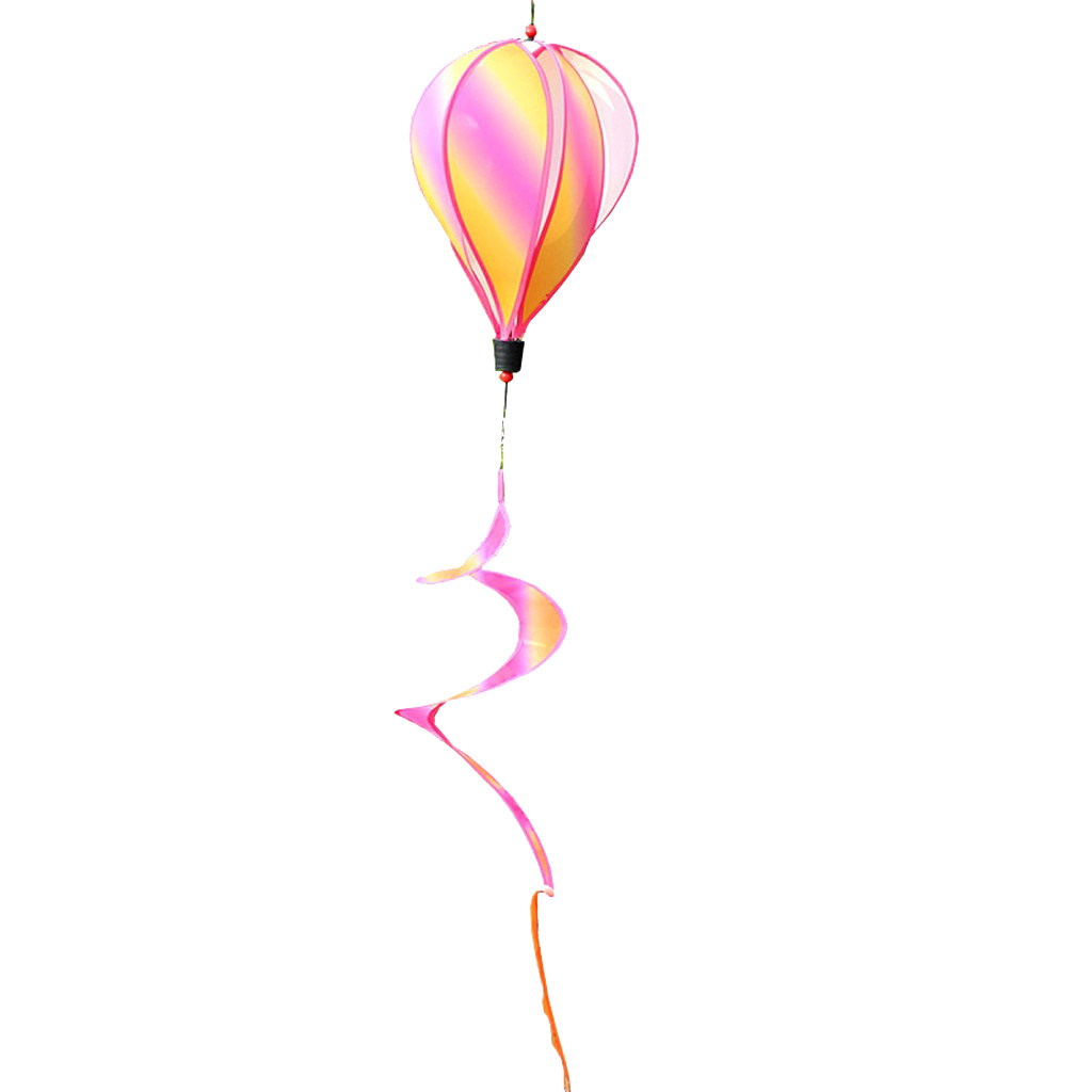 2 Stück Bunte Heißluftballon Windspiel Windsack Windspiration mit 