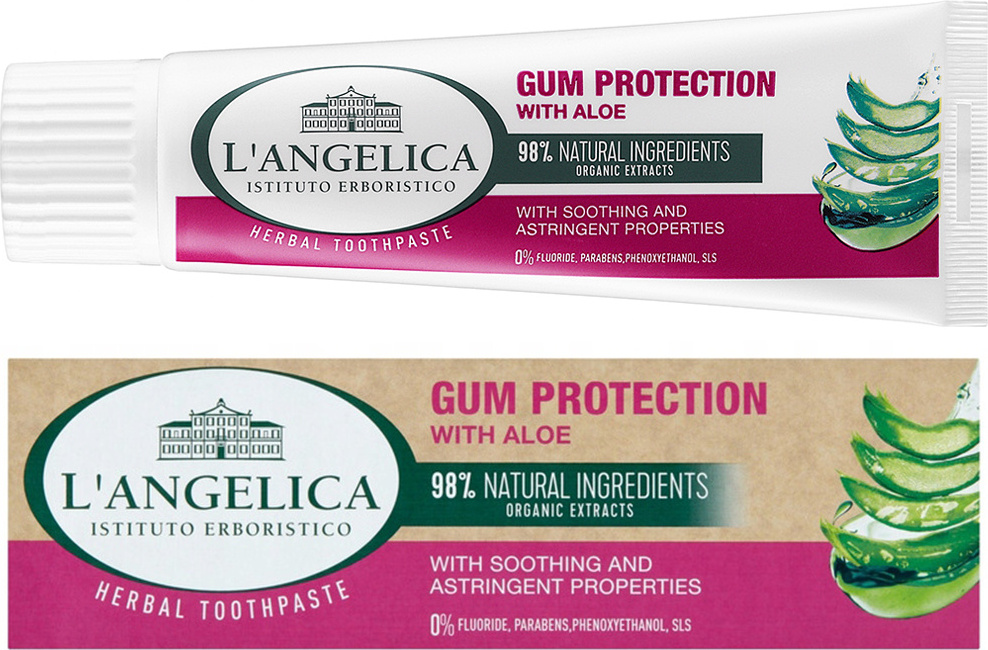 Langleica Toothpaste Langelica Dentifricio Protezione Gengive Aloe Vera 75ml