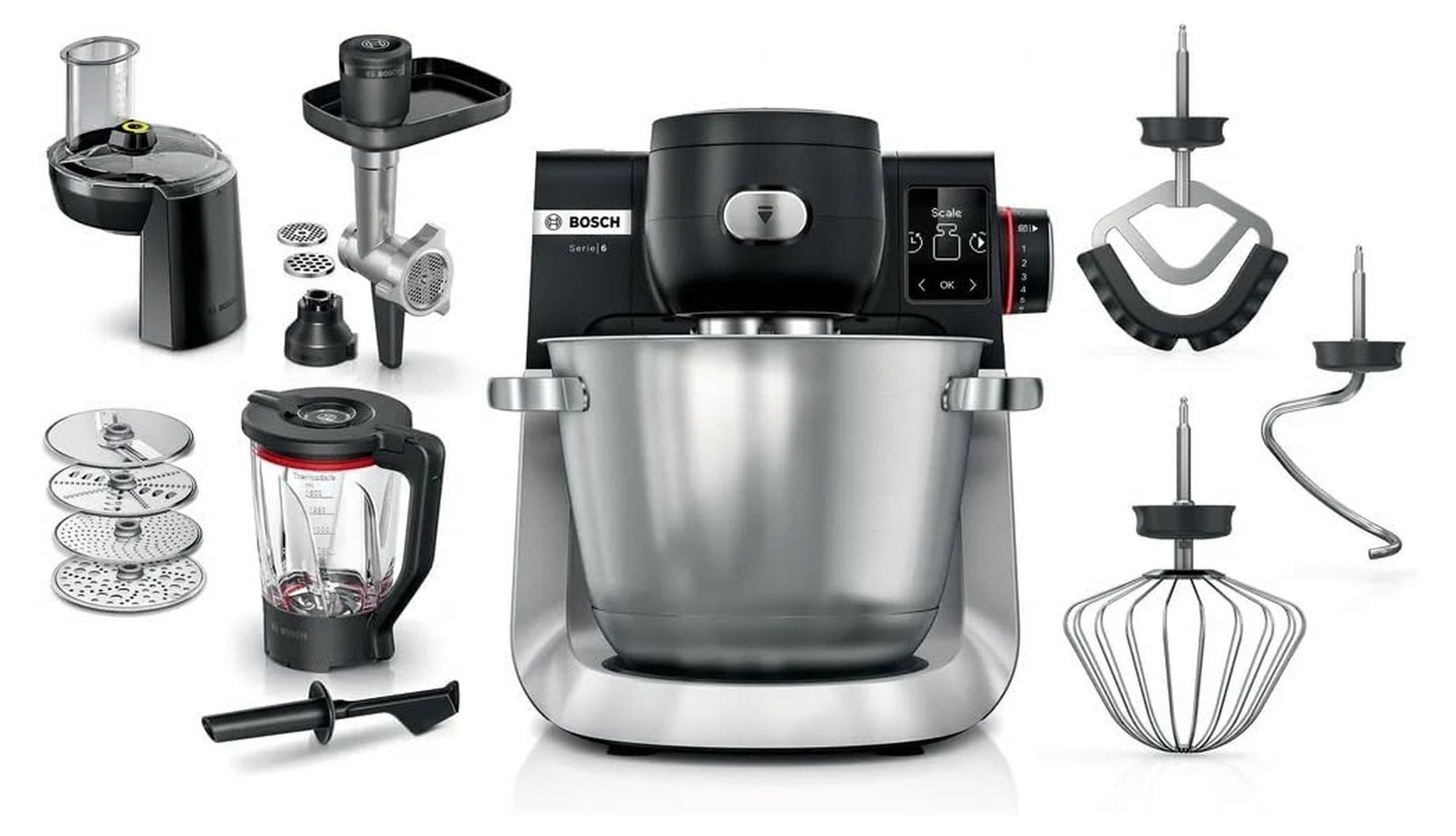 Bosch Serie 6 MUMS6ZS34, 5,5 L, Čierna, Nerezová oceľ, Otočné, 3,5 kg, 3,5 kg, 1,1 m