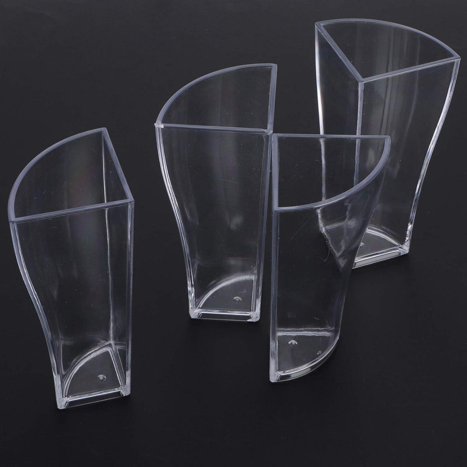 Markenlos 4-in-1 Transparentes Weinglas - Bierkrug - Acryl Bierbecher - 4-teiliges Set für die Hausbar - Club Partyartikel - Trinkwaren