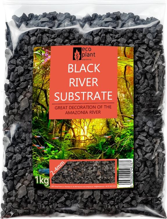 Eco Plant Schwarzer Fluss 1kg - schwarzer Kies 2-4mm Eco Plant