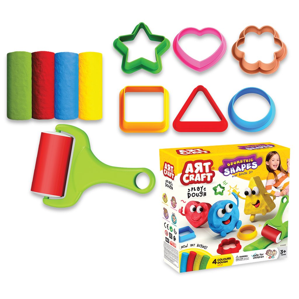 Alltoys Modellierungsmasse, geometrische Formen, 200 g