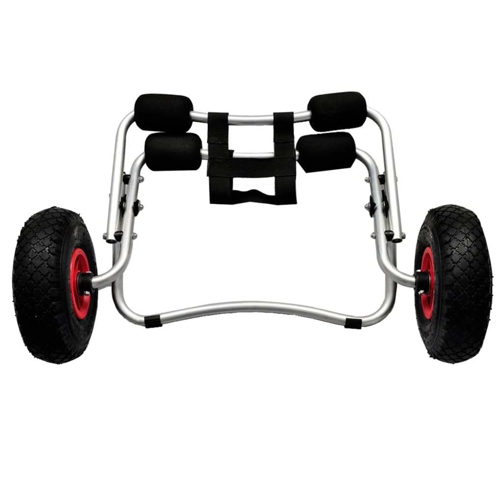 Carrello Pieghevole Per Kayak E Canoa, Portata 80kg, In Alluminio, Ruote Piene, Facile Da Trasportare