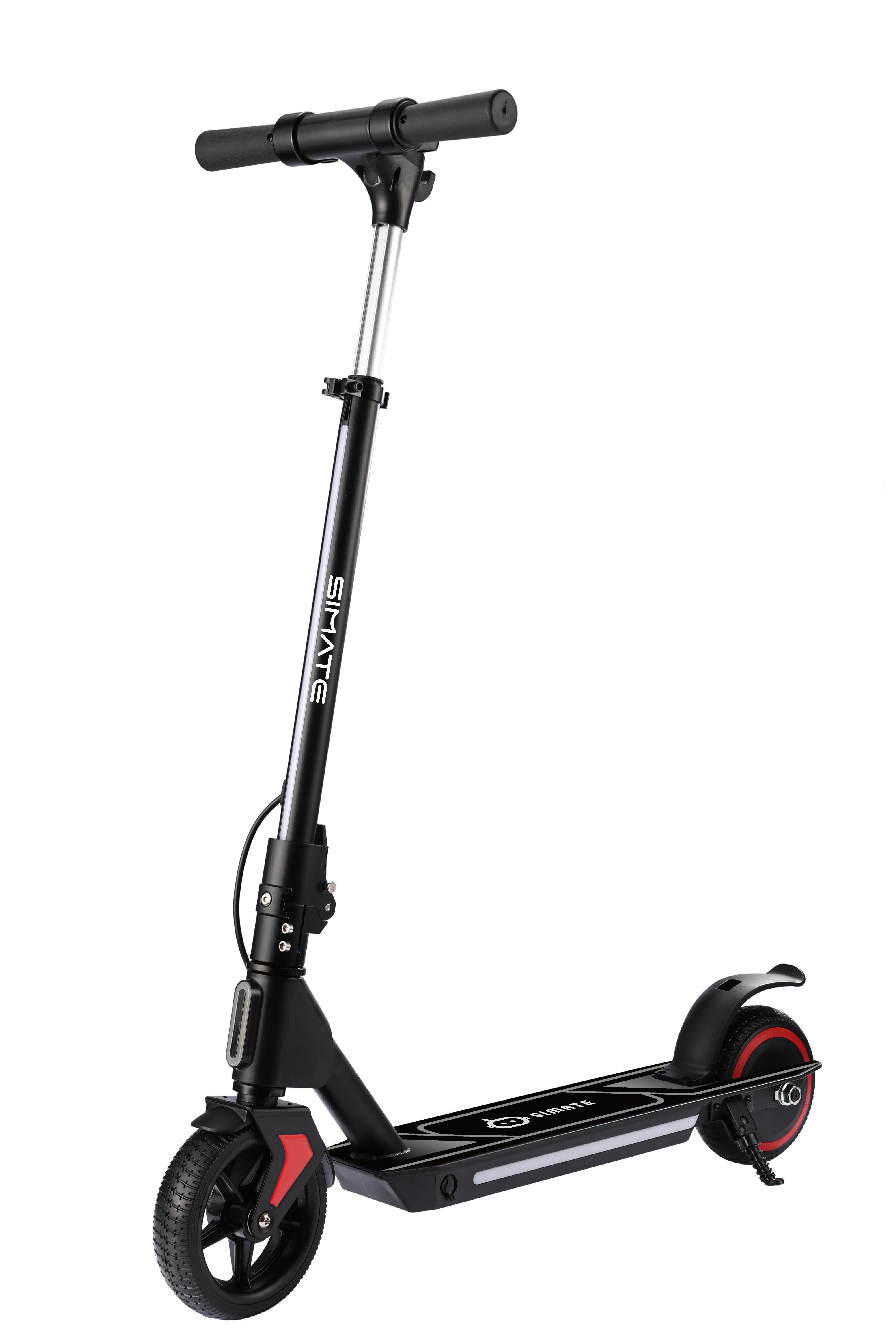 SIMATE S2 pro Skladacia detská elektrická kolobežka 6,5-palcové koleso, 14 km/h, 130 W, max. 70 kg, LCD displej, ľahká a ekologická, čierna