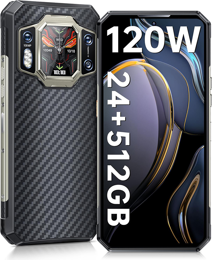 OUKITEL WP30 Pro 5G vonkajší mobilný telefón 24GB + 512GB rozmer 8050 6,78 palcový FHD+ 120Hz smartfón Android 13 11000mAh/120W 108MP IP68/NFC/WiFi 6