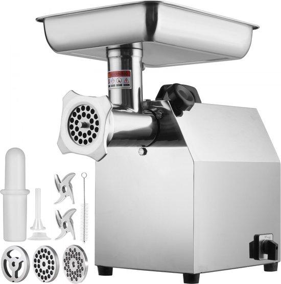 OEM Elektrische Fleischwolf aus Edelstahl, 3,76 kg/min Fleischpulver, 650 W Multifunktionskochtopf mit Fleischfüller, 2 Schneidblättern, 1 Fleischkocher, 2 Messern für Rindfleisch, Hühnchen, Truthahn usw. 2026