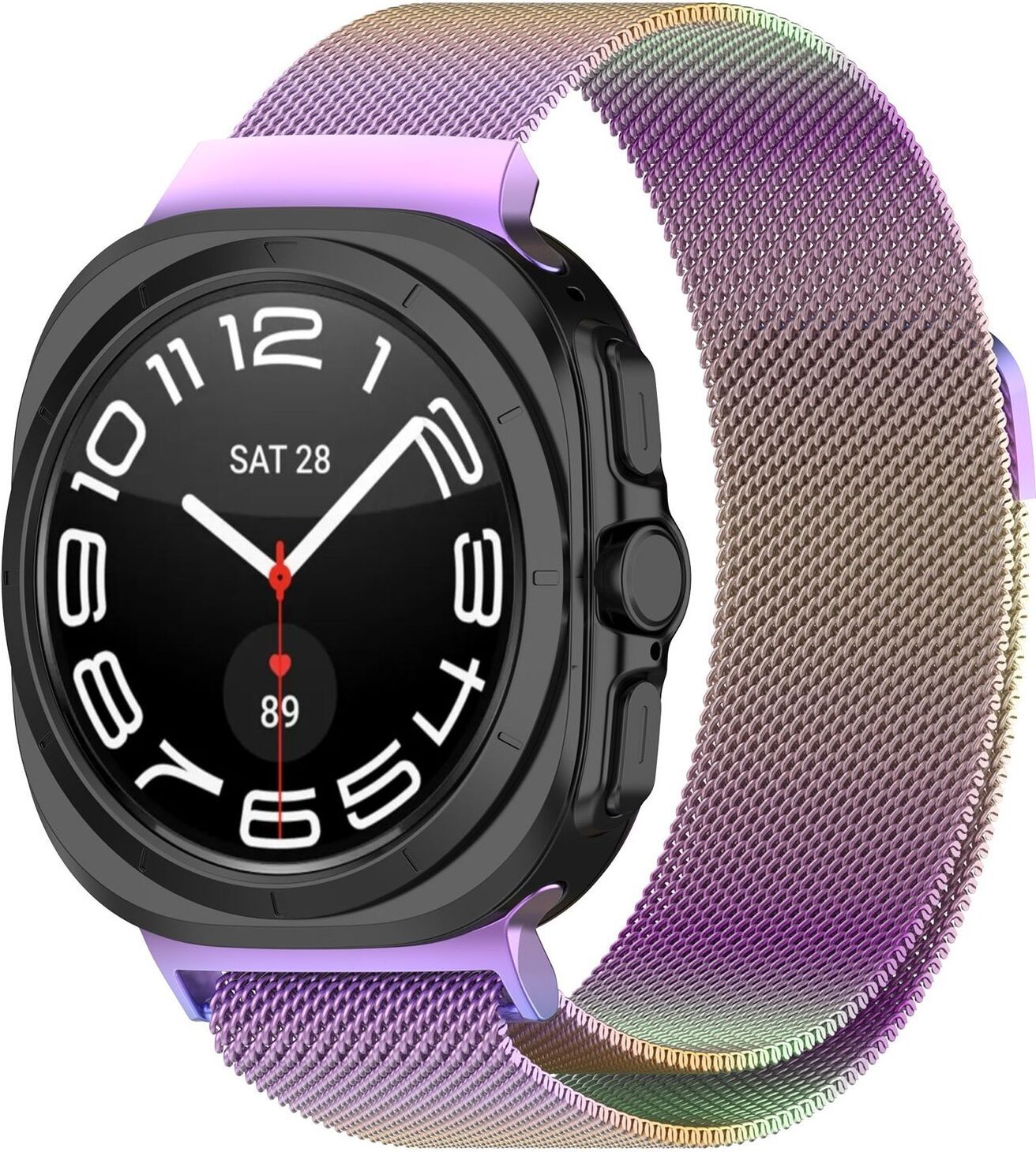 Pre Samsung Galaxy Watch Ultra 47 mm Kovový náhradný remienok z pletiva Farebné