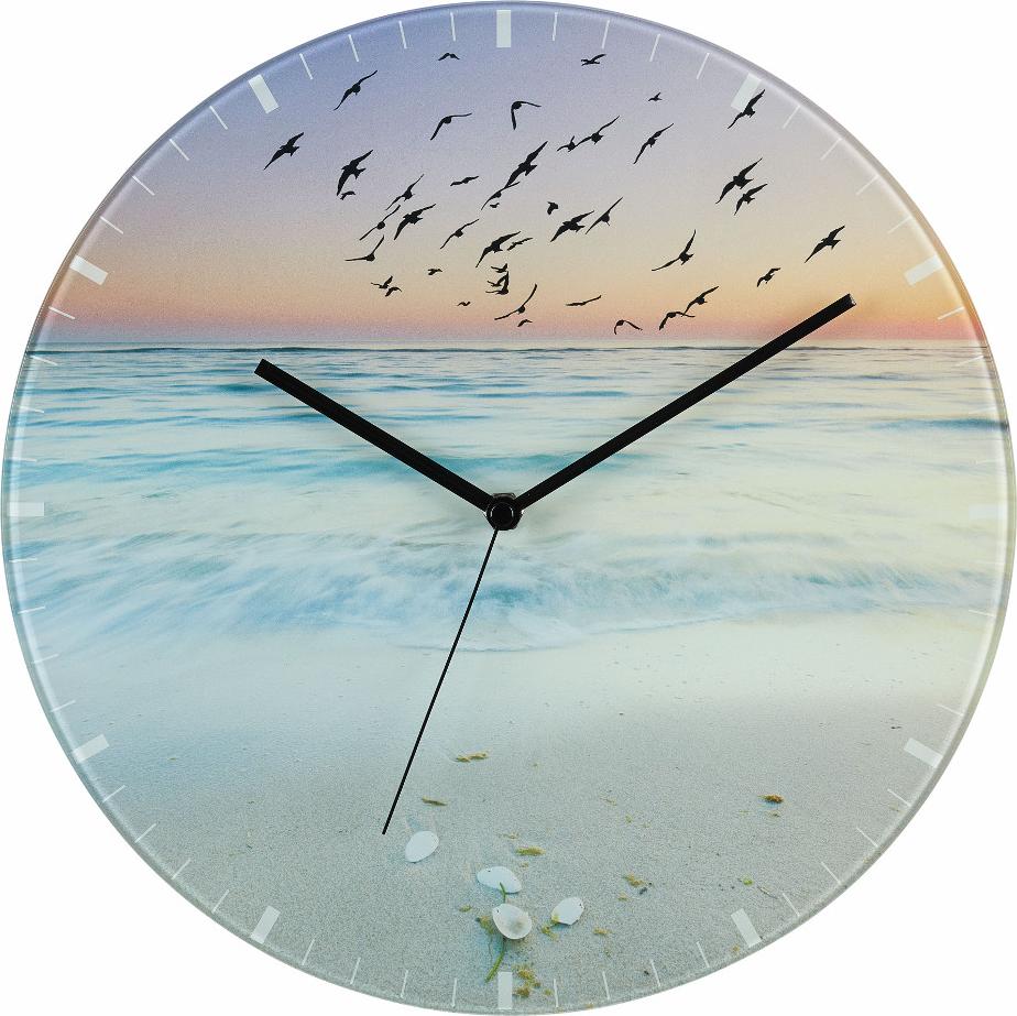 TFA Dostmann Wanduhr aus Glas TFA 60.3042.90 Individualisierbar