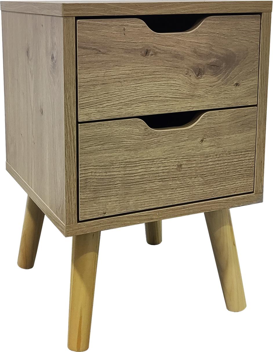 HTI-Living Nachttisch 2 Schubladen Thekla Artisaneiche