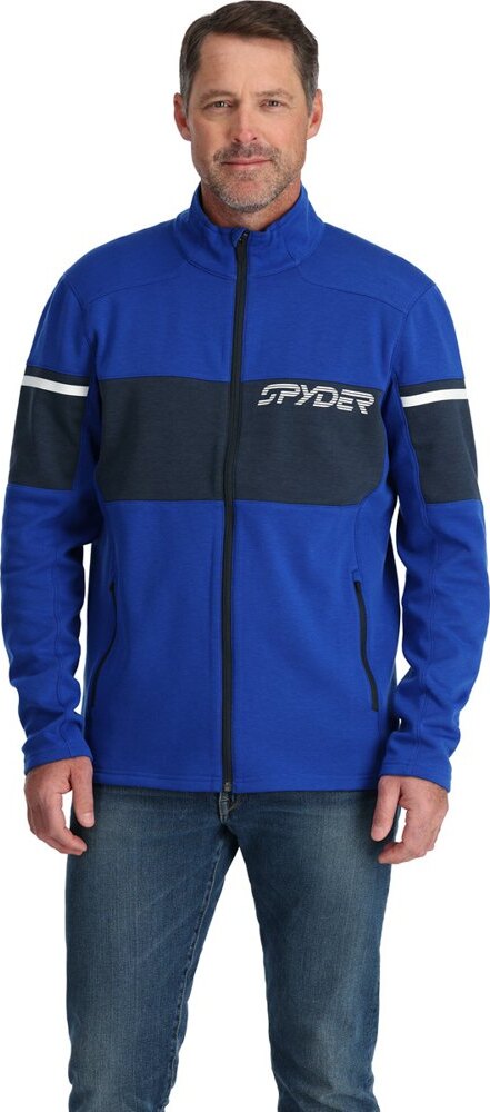 Spyder Herren Fleece-Jacke - Stretch Polyester Mit UPF 50+