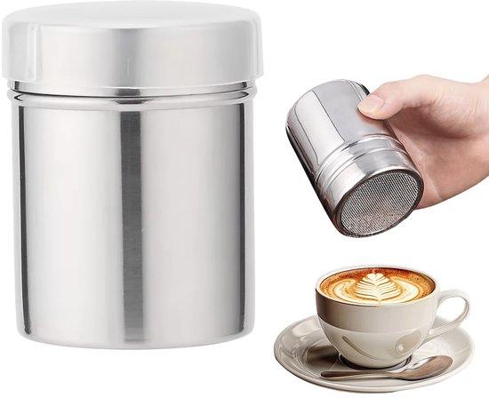 OEM Cappuccino-Mixer mit Deckel, Kakaopulvermühle, Cappuccino-Streuer, Rührgerät für Kaffeegetränke, Edelstahl-Cappuccino-Streuer, Zucker- und Kakaopulver-Mischer 2026
