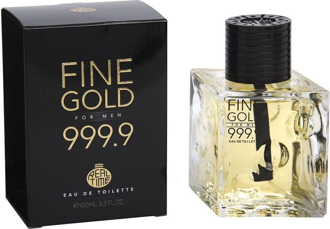 RT Eau de Toilette FINE GOLD 999.9 FOR MEN - Parfém pre mužov - sladko-pikantná vôňa, - 100ml - Dvojča vône / Dupe Sale