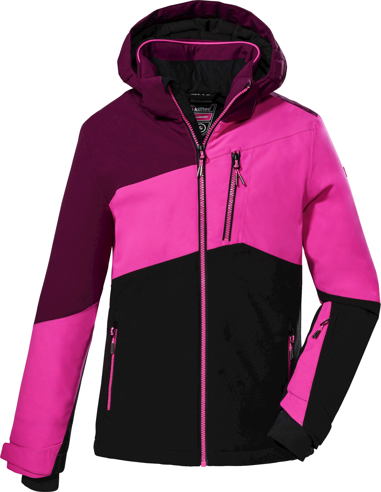 Killtec Meisjes SKI Jack/functionele Jas Met Capuchon En Sneeuwvanger Ksw 205 Grls Jckt Sage 128 43553 000 2895925489