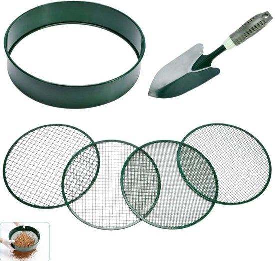 OEM 4-teilig - große Gartenrührer - Gartenrührer für den Garten - grüner Gartenrührer - für Gärtnern mit Siebnetz aus 3, 6, 9 und 12 mm - für Erde, Sand, Steine, Pellets und Kies - grün - 30cm 2026