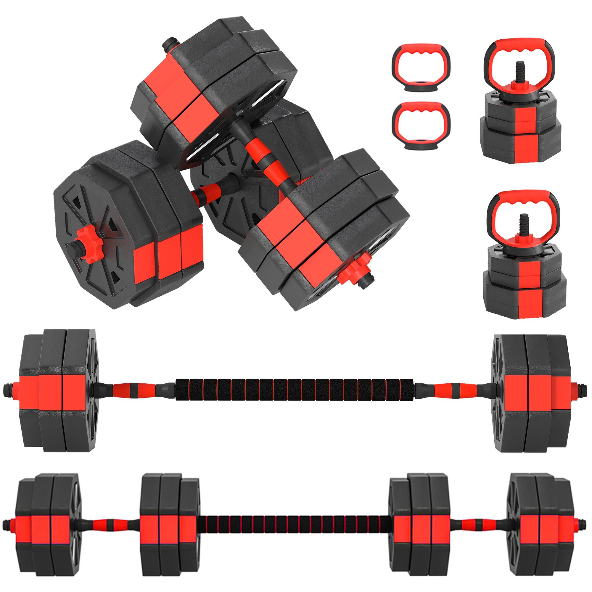 SPORTNOW 6-in-1 Hantelset Kurzhantel Set Kurzhanteln Langhanteln 30 KG A91-414V04RD