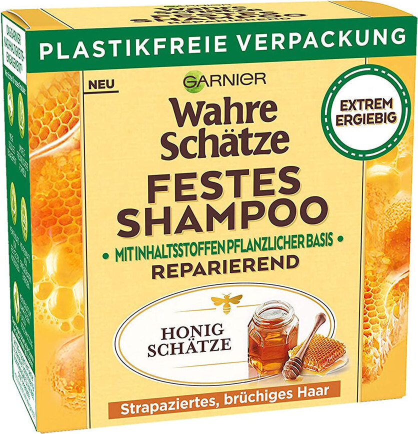 L'Oréal Garnier Wahre Schätze Honig festes Shampoo Umweltfreundlich vegan 60g 873269