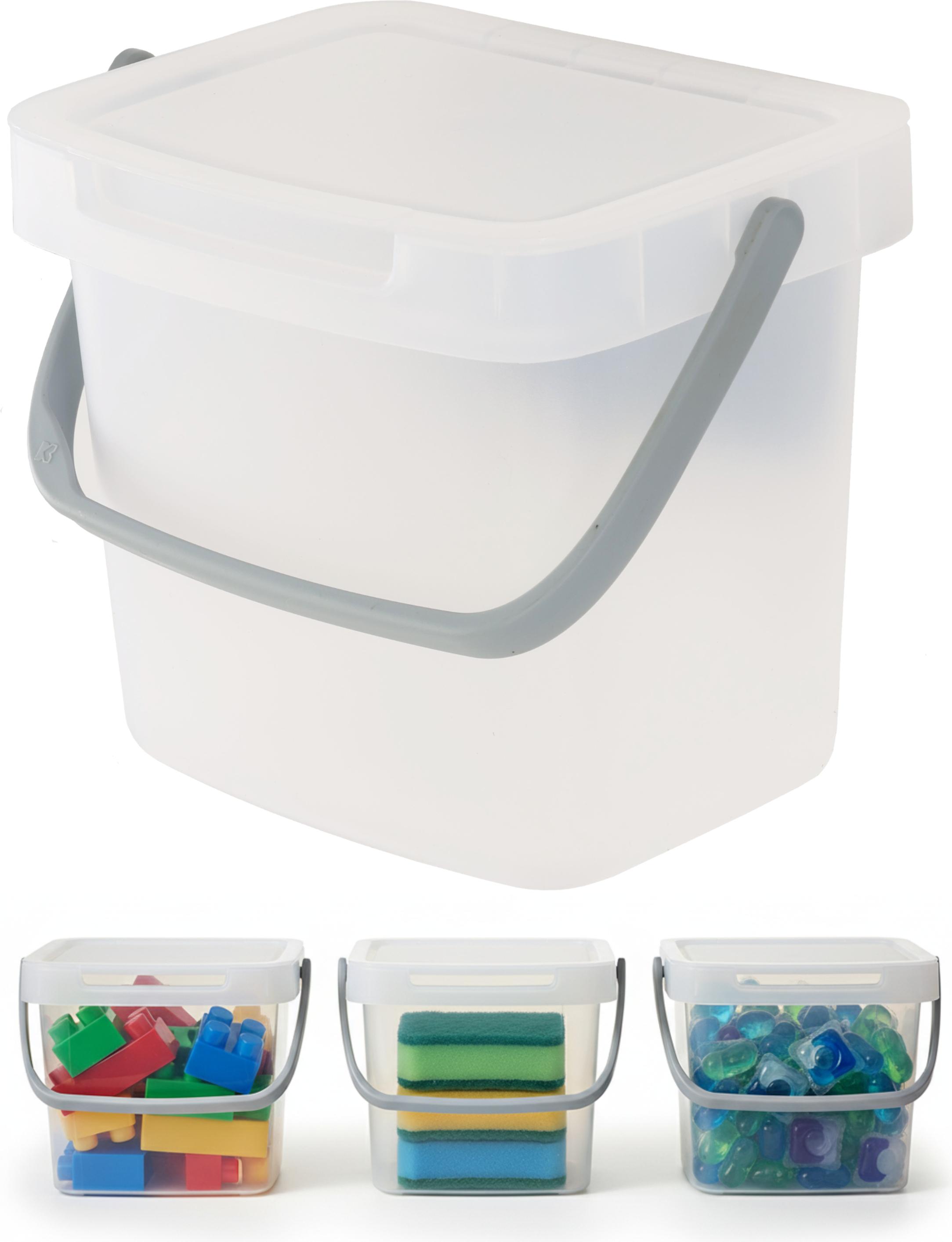 botle Organisationsbox Orgaisationscontainer Aufbewahrungsbox 19x15x17 cm 3 L transparent Organisation Raum Sortieren Lagern Reinigung Hauswirtschaftsräume Reinigungsprodukte