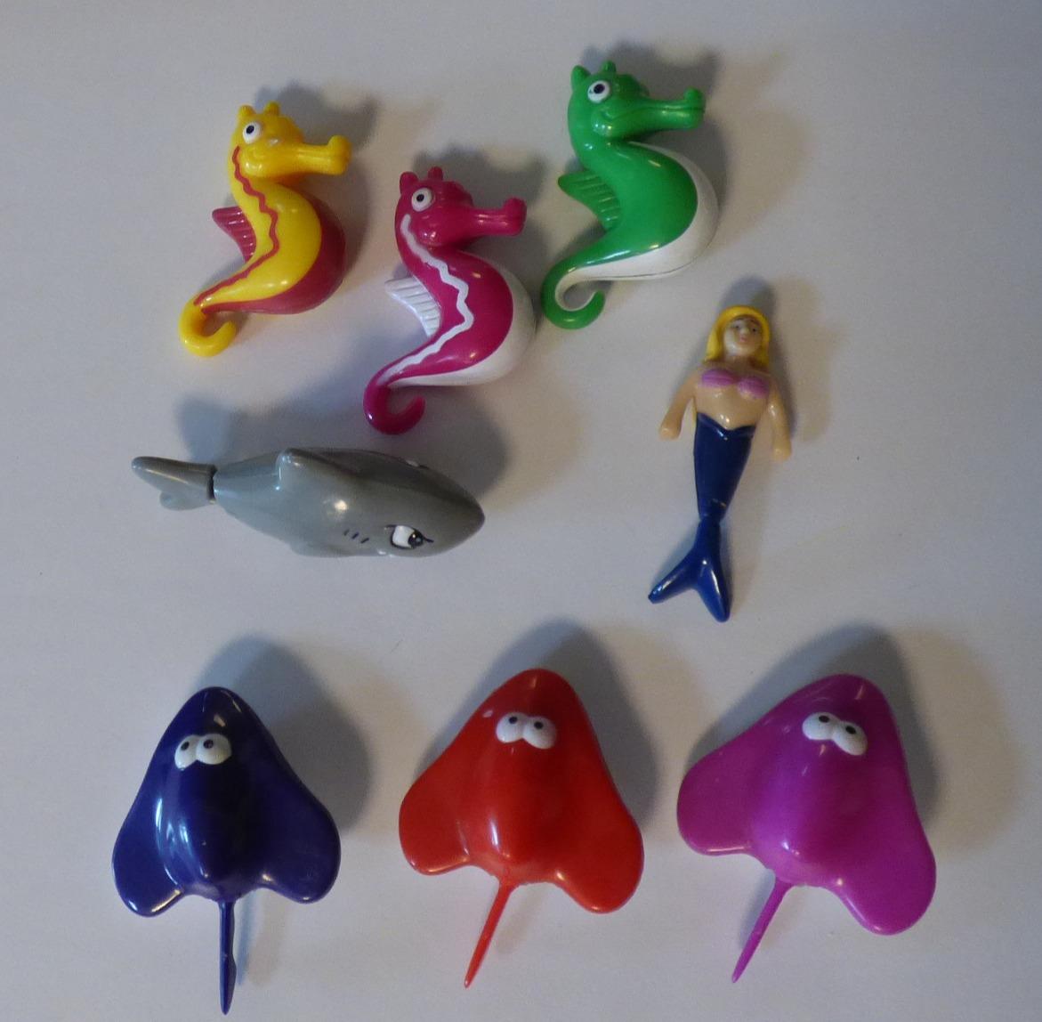 Xenon 3296 DEKO Set 18 Stück Seepferde Clown Div. Fische auch f. Wassersäule