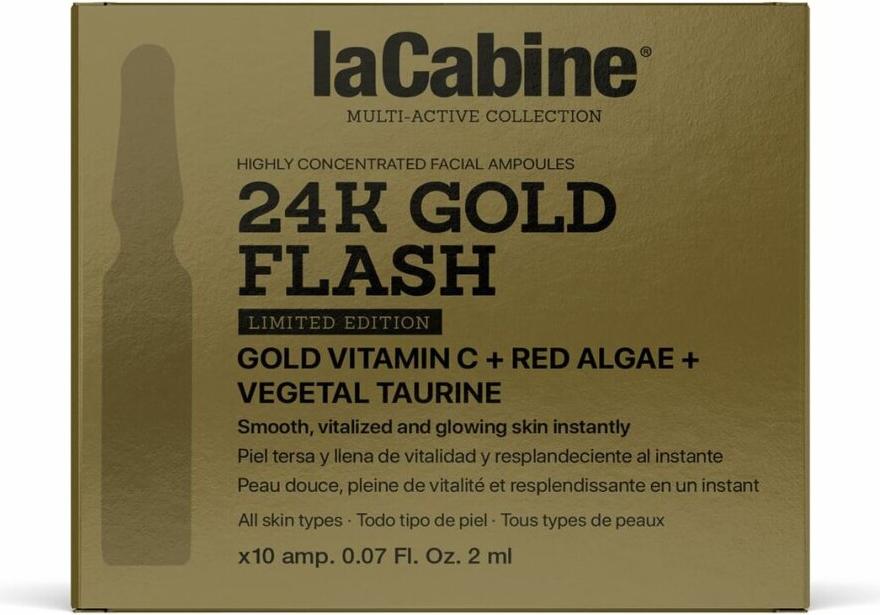 LA CABINE 24K GOLD FLASH Ampullen in limitierter Auflage 10 x 2 ml