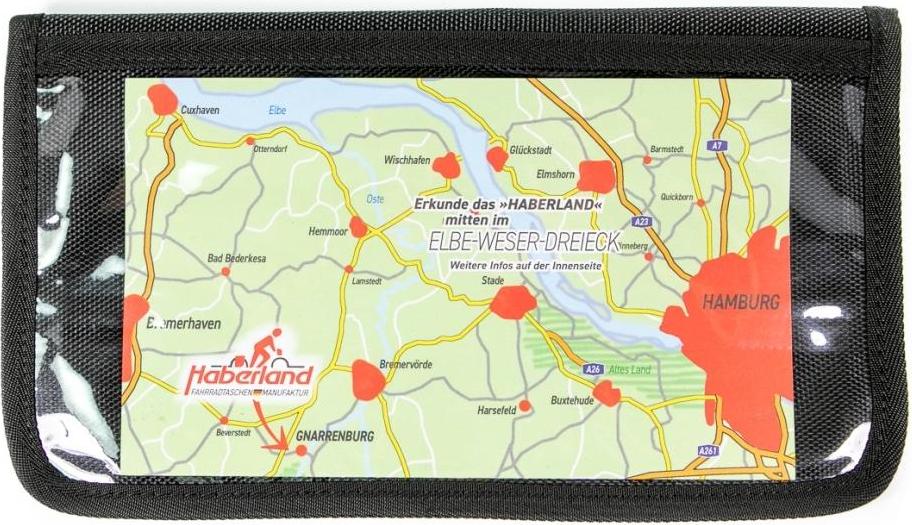 Haberland Kartenfach f. Lenkertaschen schwarz - übersichtliche Navigation am ...