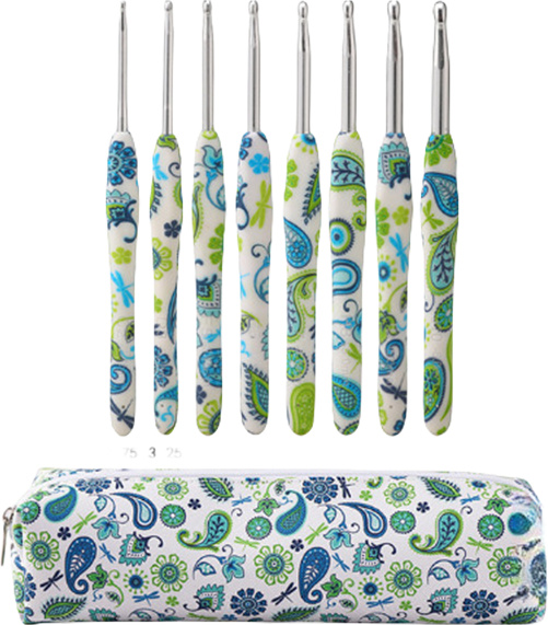 INF 8-teiliges Set mit Häkelnadeln und Häkelnadeln 300518