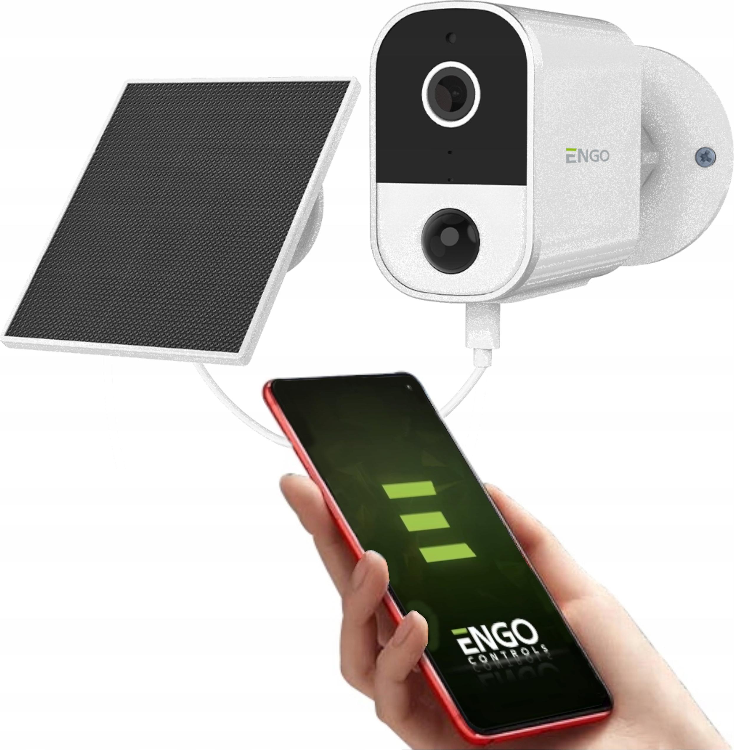 Sanitas | Inteligentná kamera ENGO ECAM-SOLAR – 4 MP – čierna – solárne napájanie – Wi-Fi – nočné videnie