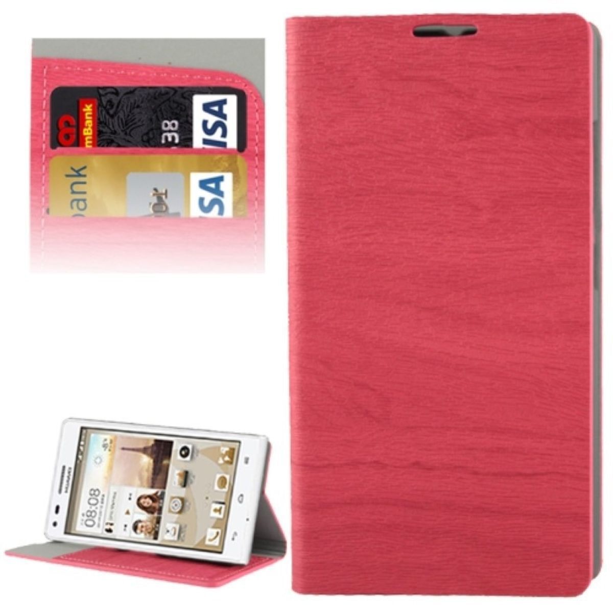 Dizajnové puzdro na mobilný telefón pre Huawei Ascend G6 Pink