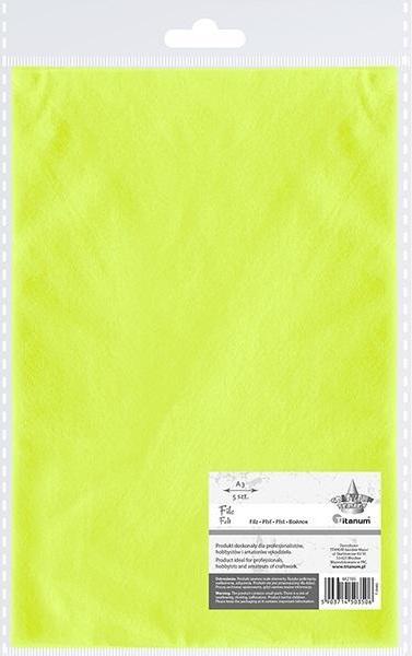 TITANUM Filc A3 limonkowy 5szt