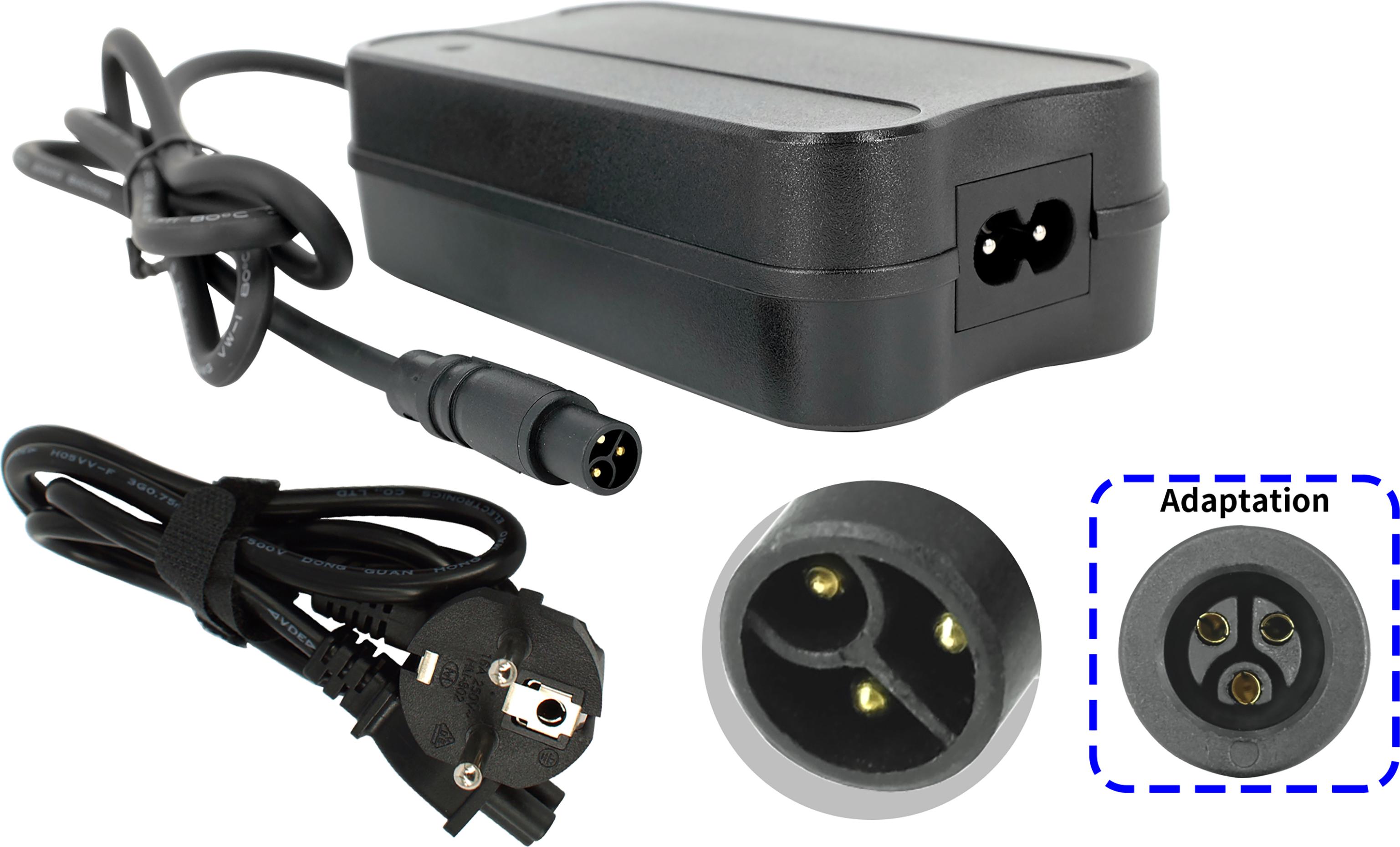 PowerSmart 2A 36V ebike Ladegerät für Crussis 2019 e-Cross 1.4, 7.4, 9.4, e-Cross lady 1.4, 7.4, 9.4, e-Gordo 1.4, 7.4, e-Savela 1.4, 7.4 CS080L1002E.302_25