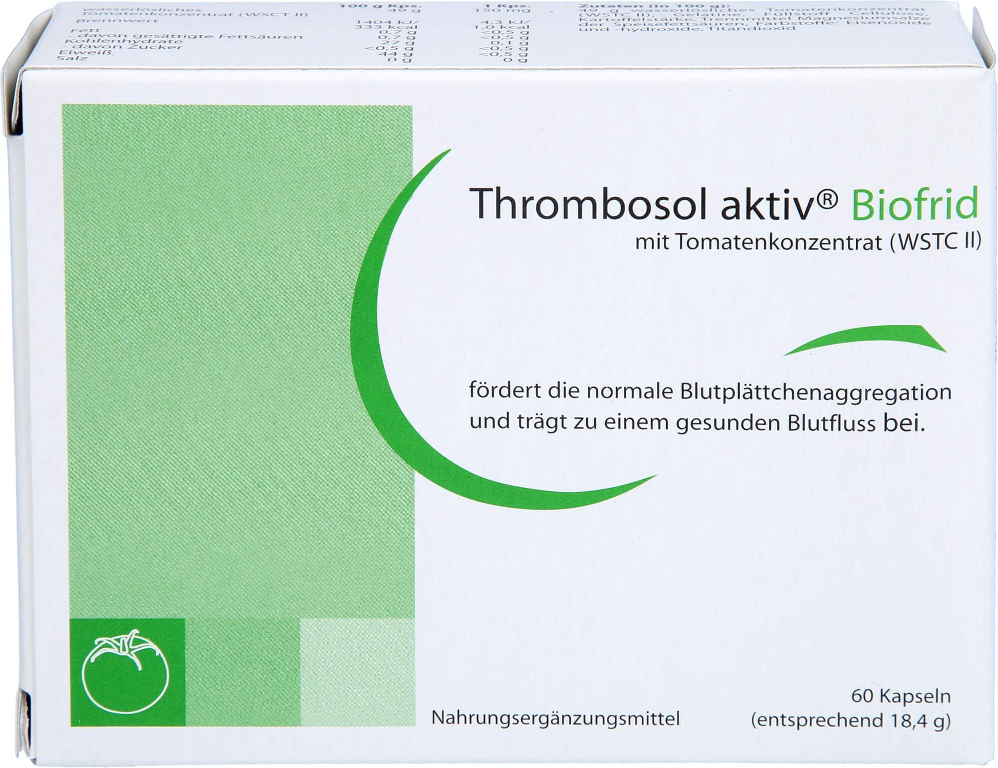 Biofrid GmbH & Co. KG Thrombosol aktiv, 60 St KAP 12551099