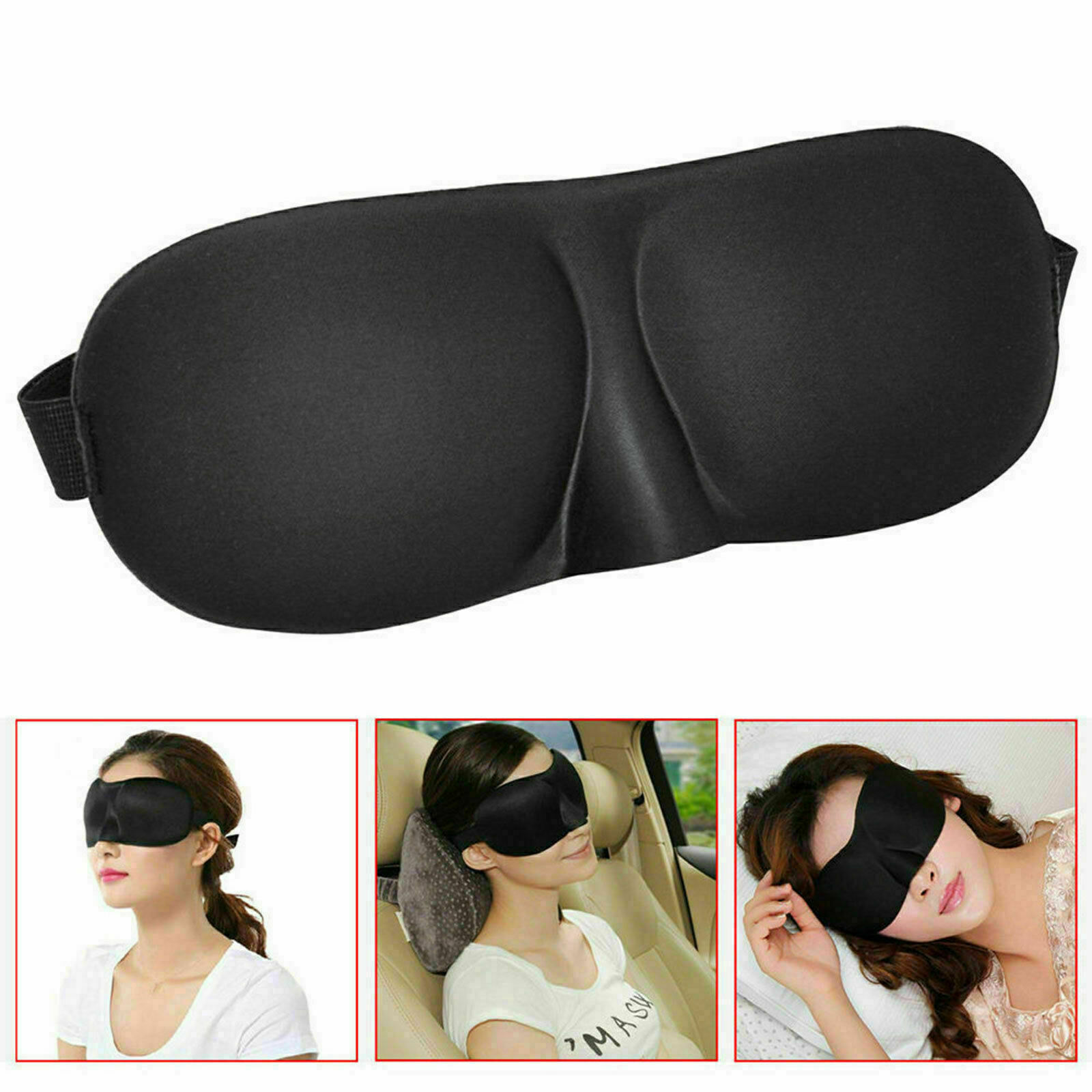 Schlafmaske Schlafbrille Augenmaske Eye Reise Maske Augenbinde Travel Sleep Mask 