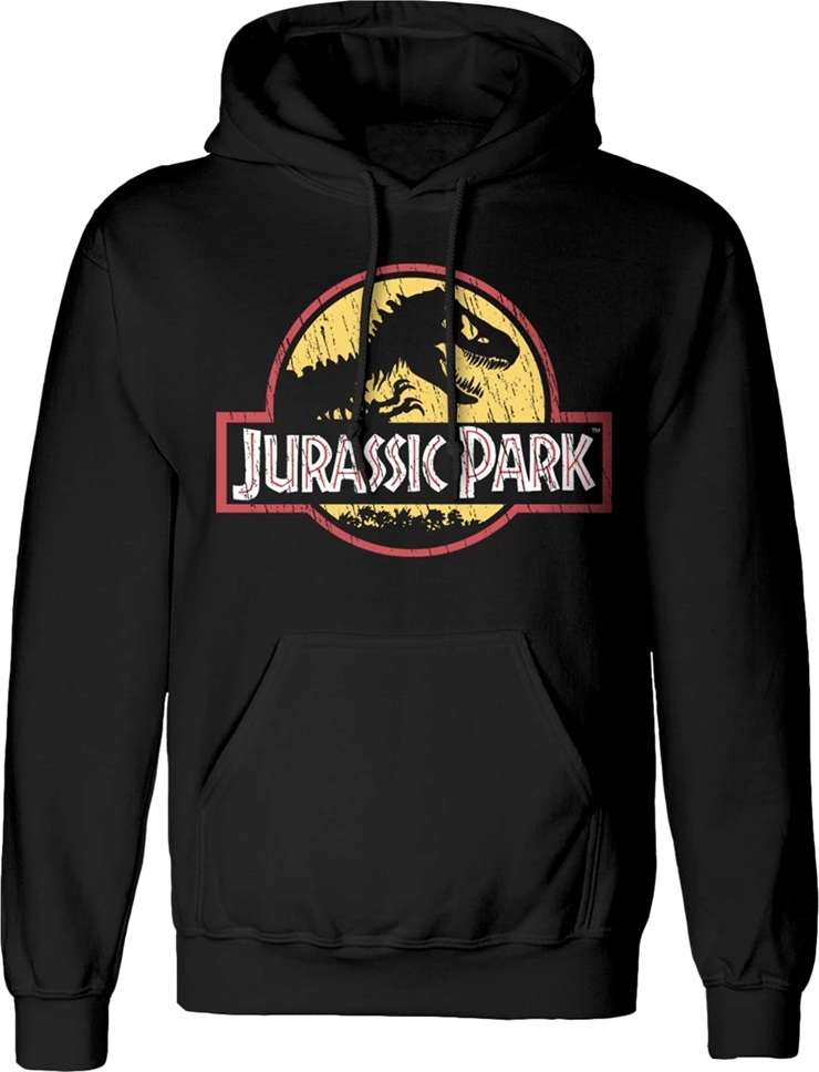 Henry Tiger JURASSIC PARK CLASSIC LOGO - Sweat à Capuche - Black/noir
